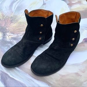 🔴 Fiorentini+Baker black suede boots ladies 9.5